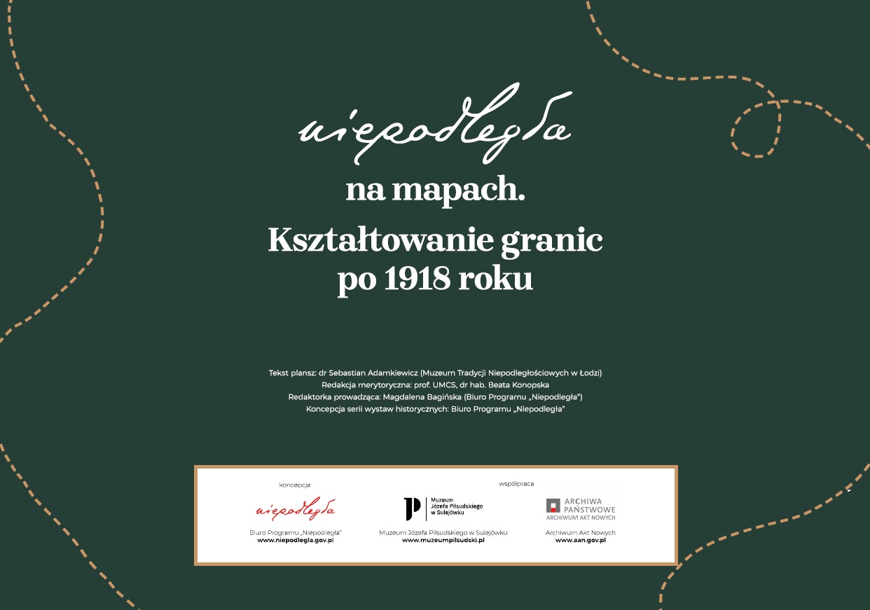 „Niepodległa na mapach. Kształtowanie granic po 1918 roku” – bezpłatna wystawa do pobrania